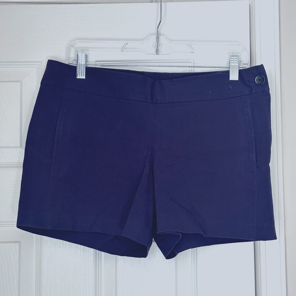 Lilly Pulitzer Navy Tailored Shorts Size 6 Classic Preppy 2013 Collection Chino